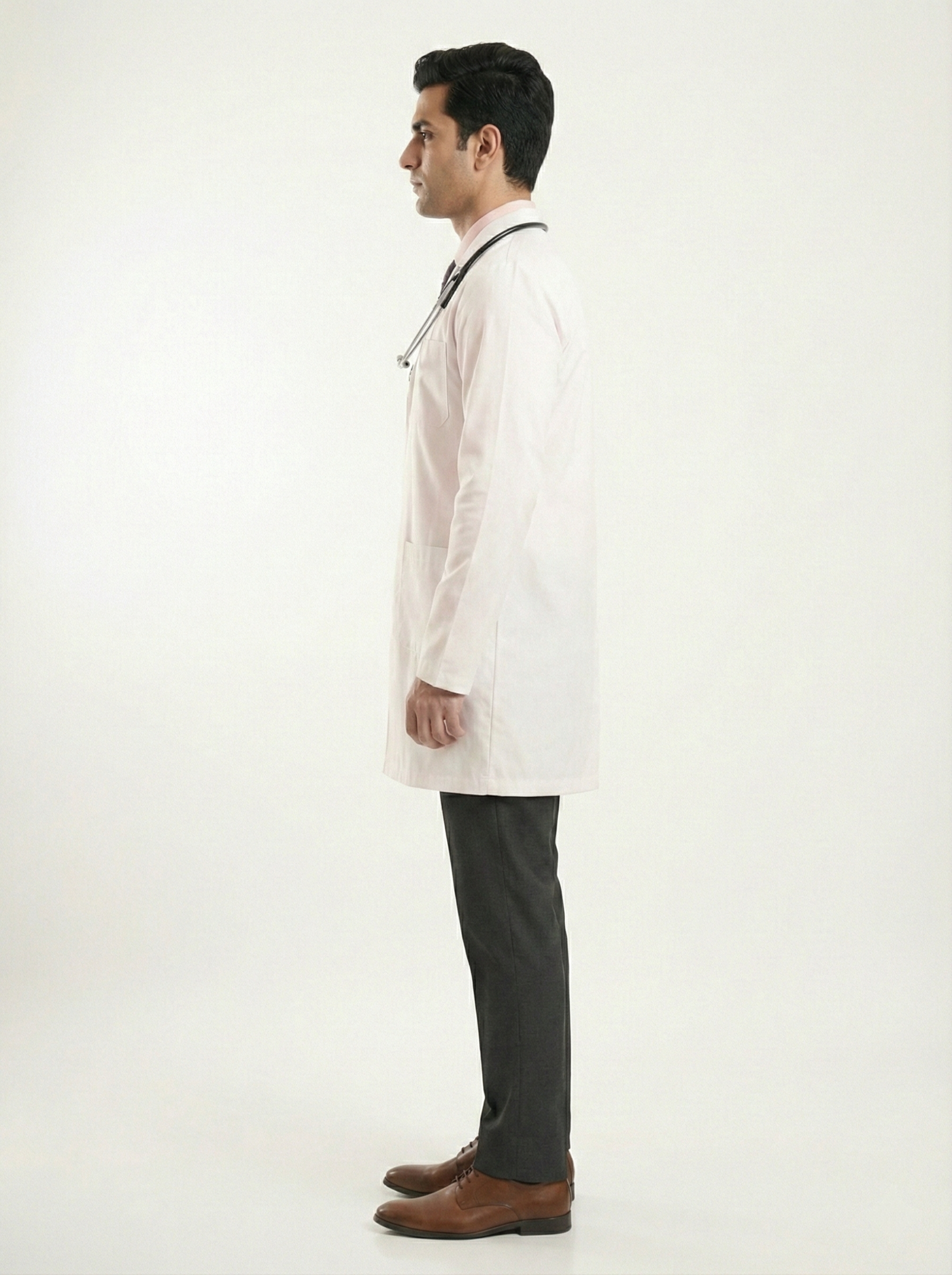 Mid-Length Doctor Coats - View 2
